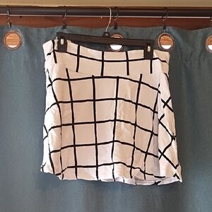 Monkl Grid Pattern Mini Skirt